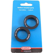 Elvedes Trapas Lagerkapjes voor Shimano 24mm Press-Fit, set van 2, geschikt voor trapas onderdelen.