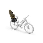 Thule Yepp 2 Maxi MIK HD achterfietsstoeltje voor kinderen tot 22 kg, zwart met bevestigingssystemen.