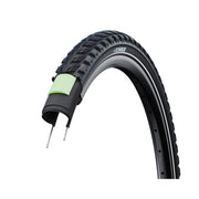 Zwarte Schwalbe Marathon 365 stadsfiets buitenband 28 x 1.75 met reflectie, geschikt voor stadsfietsen op de foto