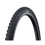 Zwarte Schwalbe Marathon 365 stadsfiets buitenband met reflectie, 28x1.75, geschikt voor stadsfietsen, profiel voor comfort en grip