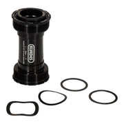 Zwarte Elvedes Trapas Cupset Threatfit T47 Praxis 86mm voor fietsonderdelen, zichtbaar op afbeelding.