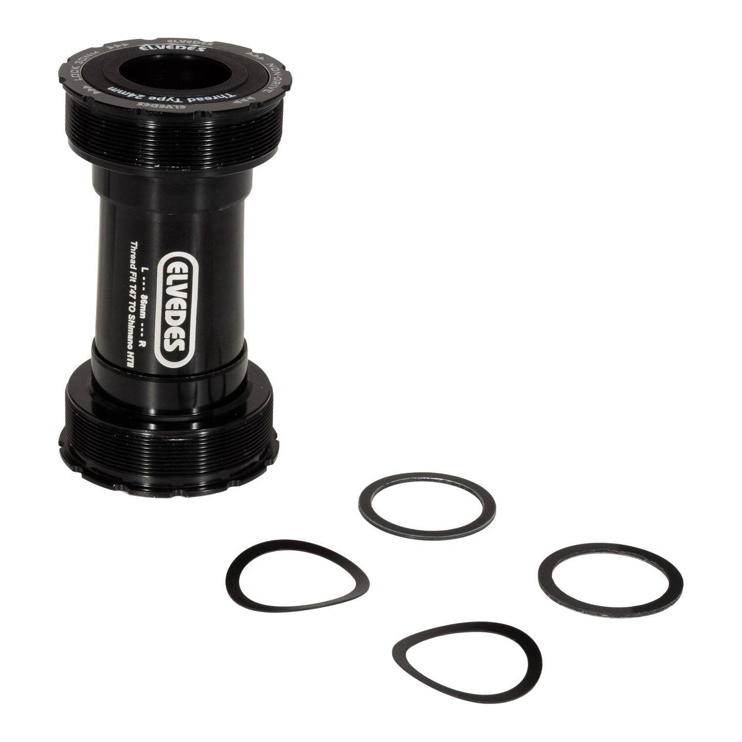 Elvedes Trapas Cupset Threatfit T47 Shimano 86mm - Zwart - Le Coq Wielerartikelen