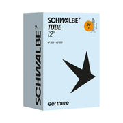 Schwalbe binnenband 12 inch met 32 mm ventiel, model DV1 47/62-203, geschikt voor fietswielen.