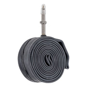 Schwalbe binnenband 18 inch met 40 mm ventiel, geschikt voor 32/47-355/400 banden, zichtbaar met ventiel en rubberen rand