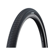 Zwarte Schwalbe Super Moto-X 20-inch stadsfiets buitenband met ADDIX GreenGuard, 62-406, voor duurzame stadsritten.