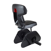 Polisport Guppy Junior MIK-HD zwart fietsstoeltje achter voor kinderen, bevestiging op de achterzijde van de fiets