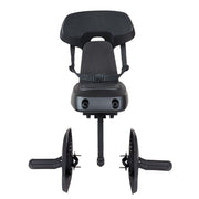 Polisport Guppy Junior MIK-HD zwart fietsstoeltje achter voor kinderen op de fiets, veilig en comfortabel.