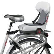 Polisport Guppy Junior kinderfietsstoeltje achter met bagagedragerbevestiging, geschikt tot 35 kg, voor veilige ritten.