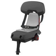 Polisport Guppy Junior kinderfietsstoeltje achter met bagagedragerbevestiging, geschikt tot 35 kg, zwart en comfortabel voor kinderen