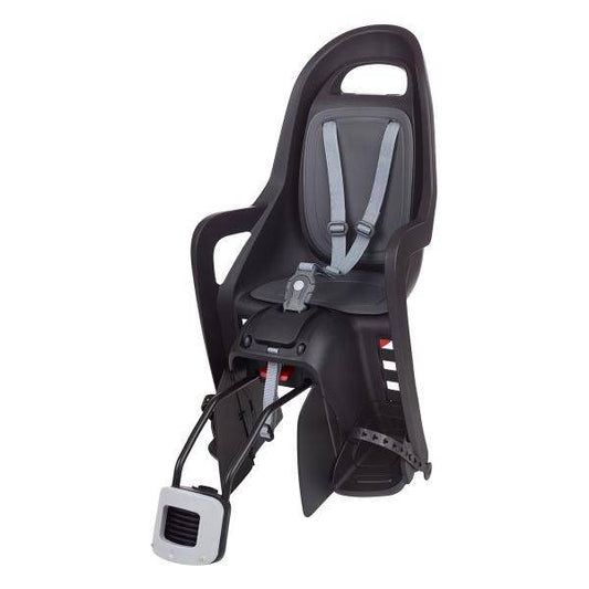 Kinderzitje Achter Polisport Groovy Maxi - Zwart/Donkergrijs - Met Framebevestiging (Ff) - Le Coq Wielerartikelen