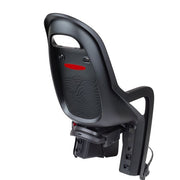 Polisport Groovy CFS kinderzitje achter voor fiets, zwart, met dragerbevestiging, geschikt voor kinderen.