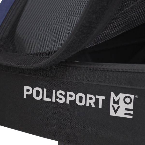Polisport Kindertrailer Met Wandelkit - Grijs/Blauw - Le Coq Wielerartikelen