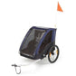 Polisport Kindertrailer Zonder Wandelkit - Grijs/Blauw - Le Coq Wielerartikelen
