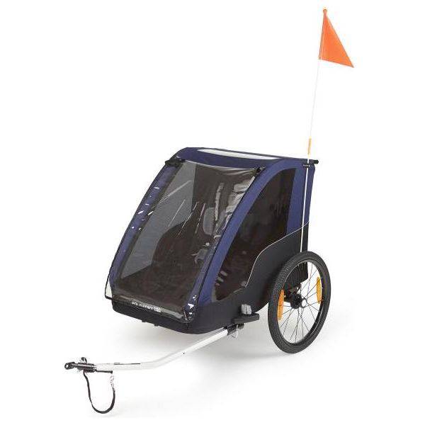 Polisport Kindertrailer Zonder Wandelkit - Grijs/Blauw - Le Coq Wielerartikelen