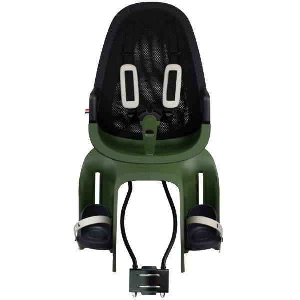 Qibbel Air kinderzitje achter voor fiets, framebevestiging, geschikt voor kinderen tot 2,5 kg, zwart en stevig ontwerp