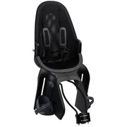 Qibbel Air kinderzitje achter voor fiets, framebevestiging, geschikt tot 2,5 kg, zwart en comfortabel voor kinderen