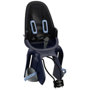 Qibbel Air kinderzitje achter voor fiets, framebevestiging, geschikt voor kinderen tot 2,5 kg, zwart frame en bevestigingsbeugels