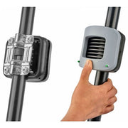 Polisport framehouder voor Guppy, Groovy en Bubbly fietskrat, geschikt voor Ø28-40 mm buizen, zwart kunststof accessoire