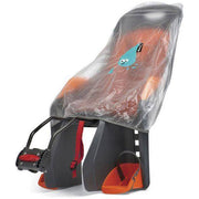 Transparante Polisport Guppy Maxi regenhoes voor fiets, beschermt tegen regen en wind, gemaakt van duurzaam materiaal.