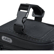 Zadeltas van Abus ST 2100 KF 1,2 L met Klickfix houder voor fiets, zwart en waterdicht, geschikt voor fietsaccessoires