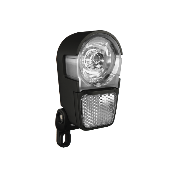 Herrmans H-Ike koplamp met 40 lumen LED, batterijvoeding, helder wit licht voor fietsen of verlichting.