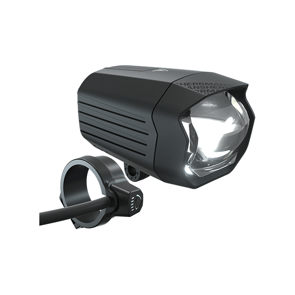 Herrmans Nordic Xtreme E-bike koplamp met 1100 lumen, heldere verlichting voor veilig fietsen in het donker.