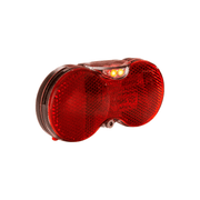 Herrmans H-Vision batterij LED achterlicht voor fiets, geschikt voor 50-80 mm drager, helder en energiezuinig achterlicht.