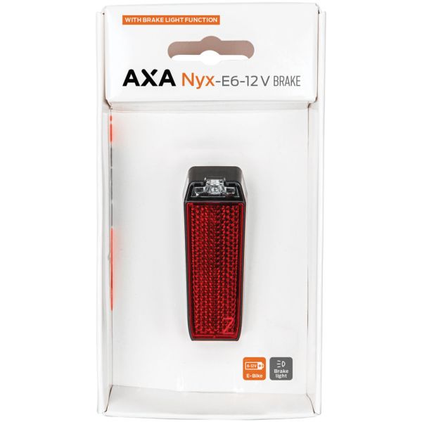 Feu arrière Axa Nyx pour vélo électrique 6-12 V, feu stop, garde-boue