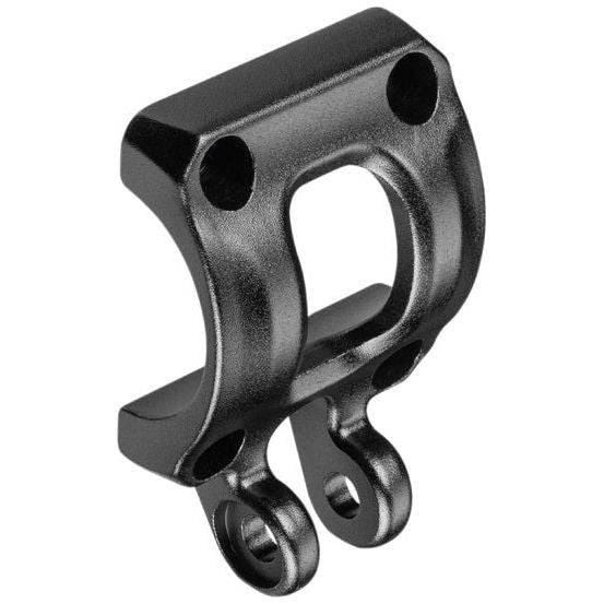 Ergotec Barracuda stuurpenkap met koplamphouder, zwart, gezandstraald, geschikt voor 31,8 mm stuuronderdelen.