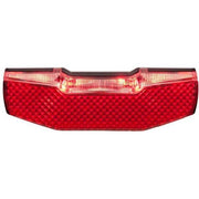 Axa Blueline Steady achterlicht voor fiets, helder rood LED-licht met bevestigingsbeugel, in werkplaatsverpakking