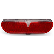 Edge City Slimline dragerachterlicht 80 mm met batterijen, compacte achterlicht met duidelijke verlichting voor fietsen.