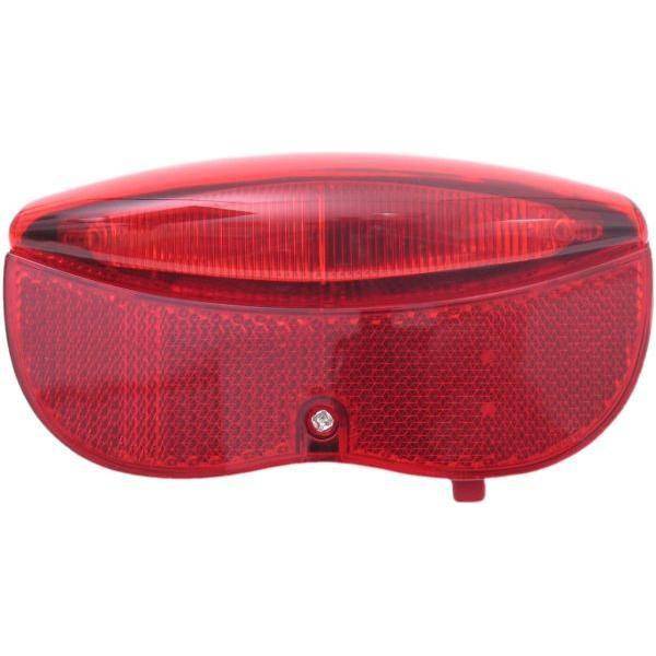Edge Dragerachterlicht City Luxe - 3 Leds Inclusief Batterijen - 80Mm - Le Coq Wielerartikelen