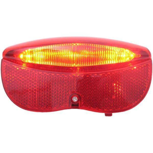 Edge Dragerachterlicht City Luxe - 3 Leds Inclusief Batterijen - 80Mm - Le Coq Wielerartikelen