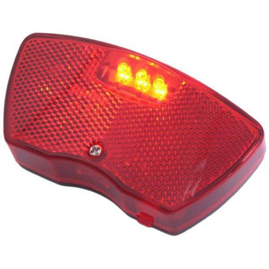 Edge Dragerachterlicht City - 3 Leds -80Mm- Inclusief Batterijen (Op Kaart) - Le Coq Wielerartikelen