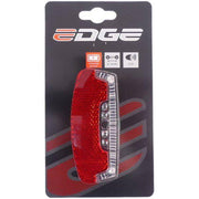 Edge Safe dragerachterlicht met 80 mm LED, inclusief batterijen, zichtbaar met helder licht en stevige behuizing.