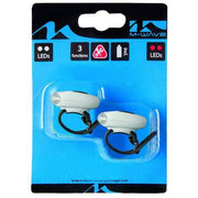 Mini LED verlichtingsset Cobra 3 van M-Wave met heldere LED-lampen voor fietsveiligheid en zichtbaarheid.