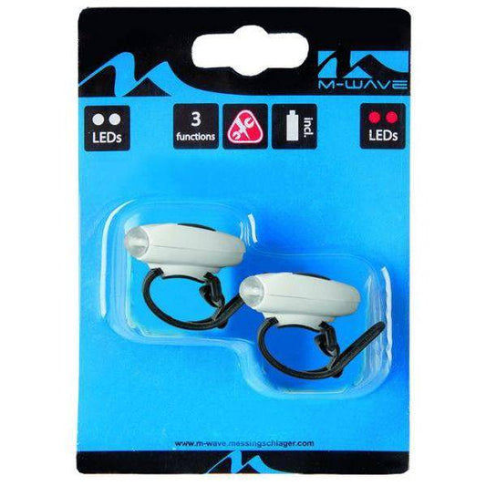 M-Wave Mini Led Verlichtingset Cobra 3 - Le Coq Wielerartikelen