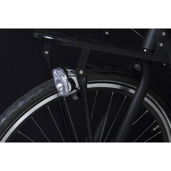 Koplamp Spanninga Swingo Xdo Led Met Reflector En Dynamo-Aansluiting - Chroom - Le Coq Wielerartikelen