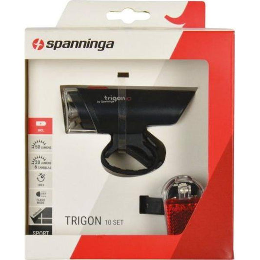 Verlichtingset Spanninga Trigon 10 Xb + Pyro Xb - Le Coq Wielerartikelen