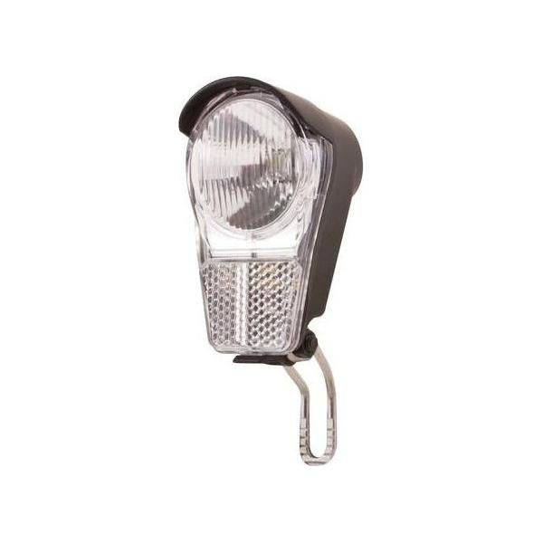 Spanninga Galeo XB koplamp met on/off schakelaar en batterijen, werkplaatsverpakking van 25 stuks, geschikt voor fietsgebruik.