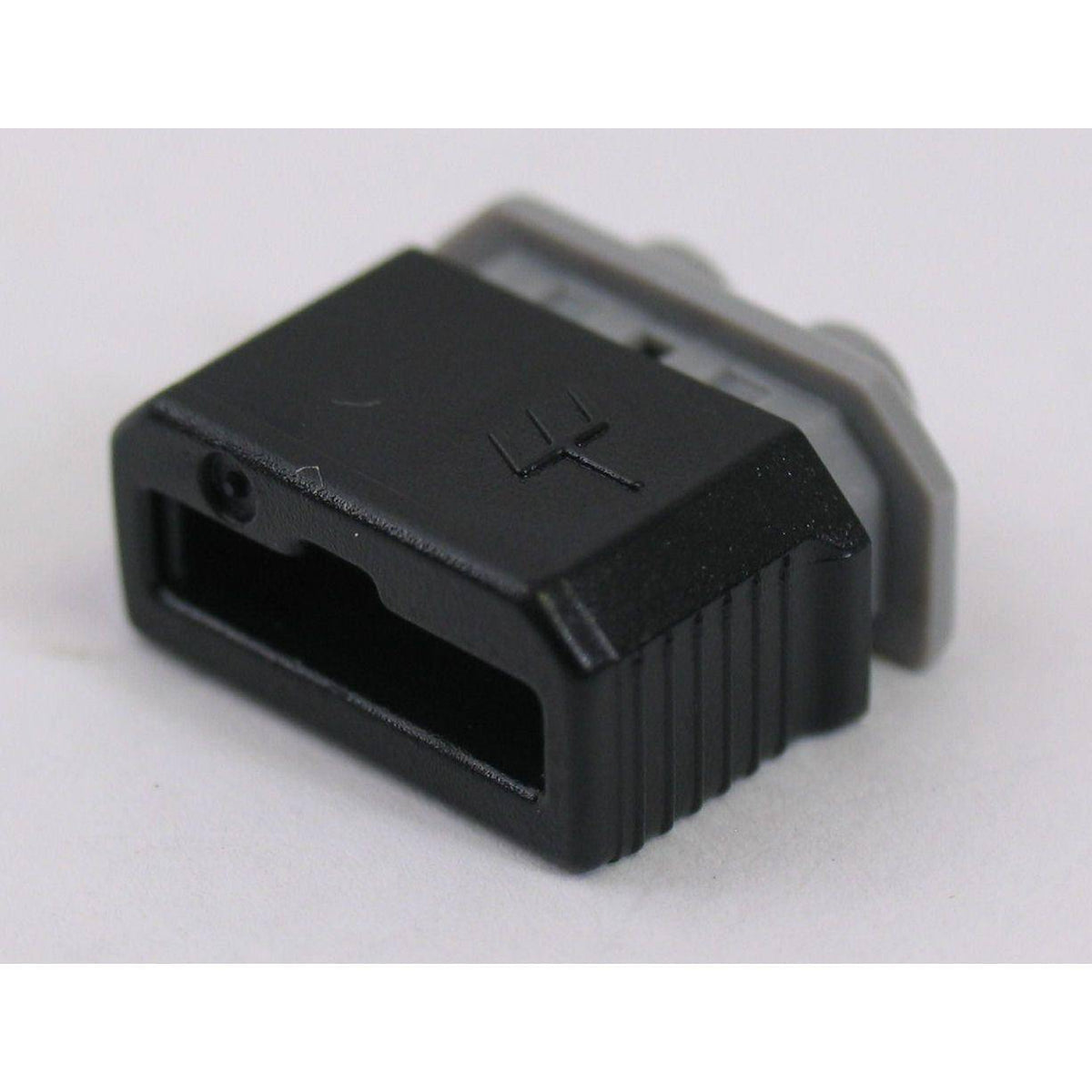 Shimano Hbnx30 naafdynamo verbindingsstekker voor Nexus fietsnabehuissysteem, toebehoren, close-up van de connector.