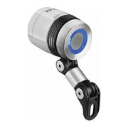 Busch & Müller Lumotec IQ-X koplamp voor naafdynamo, 6-60V, met 100 Lux lichtopbrengst, geschikt voor fietsverlichting.
