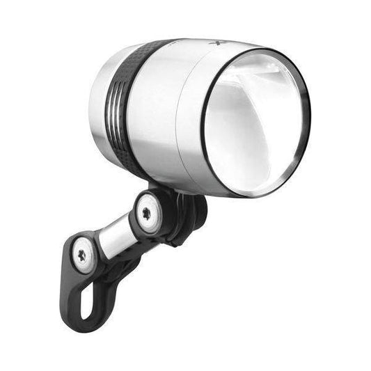 Busch + Müller Koplamp Lumotec Iq-X Voor Naafdynamo 6-60 Volt - 100 Lux - Zilver - Le Coq Wielerartikelen