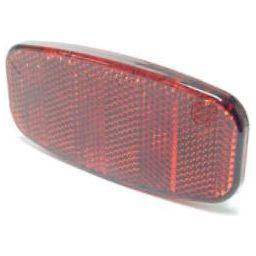 Spanninga dragerreflector met 80 mm boutafstand, zichtbaar met reflecterend oppervlak voor fietsveiligheid