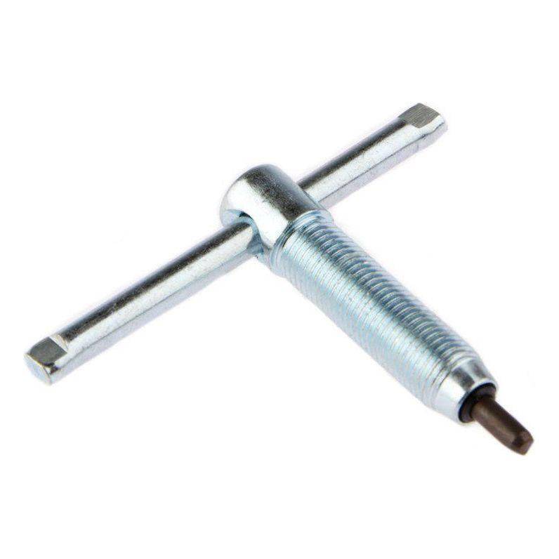 Reservepen kettingpons van Icetoolz met verstelbare handgreep en stevige ketting voor precisie en comfort.