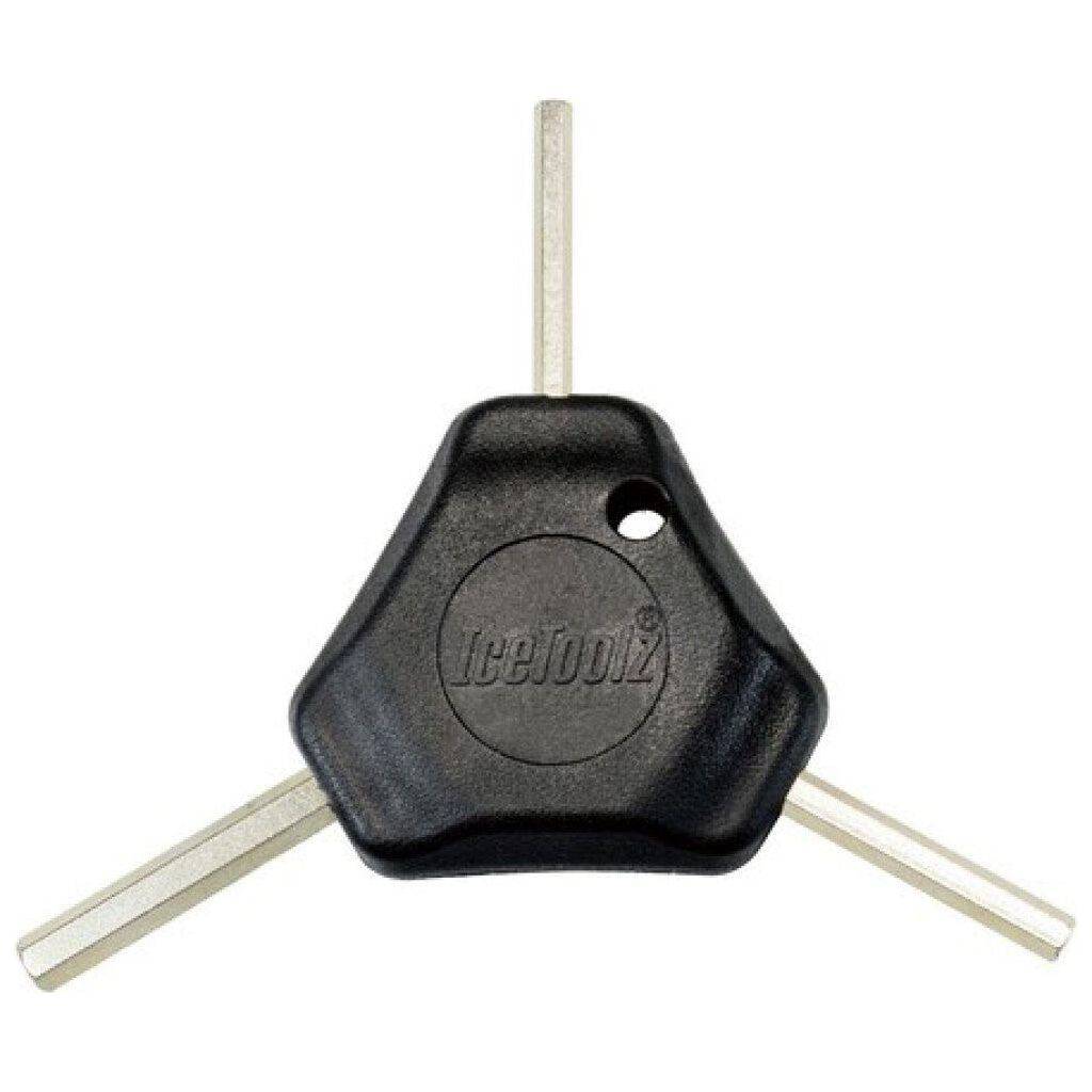 Inbussleutelset Icetoolz Y-model met 4mm, 5mm en 6mm inbussleutels voor precisie schroefwerkzaamheden.