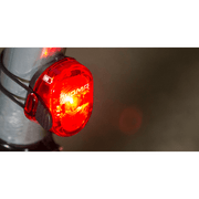 Sigma Nugget Ii achterlicht zonder knipperstand, compact en helder achterlicht voor fietsen, zwart kunststof behuizing.