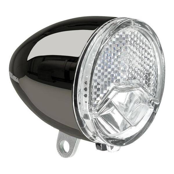 Axa 606 E-bike koplamp met 15 lux, 6-48V, zichtbaar op fiets met helder licht en stevige bevestiging