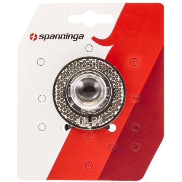 Spanninga Illico 3 koplamp met witte LED-lamp en verstelbare bevestiging voor fietsveiligheid en zichtbaarheid