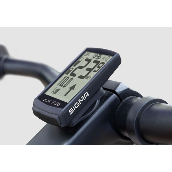Sigma Fietscomputer EOX View 1300 E-Bike Ready Draadloos Zwart - Le Coq Wielerartikelen